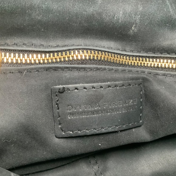 Divina Firenze Black Leather Backpack - Picture 11 of 11